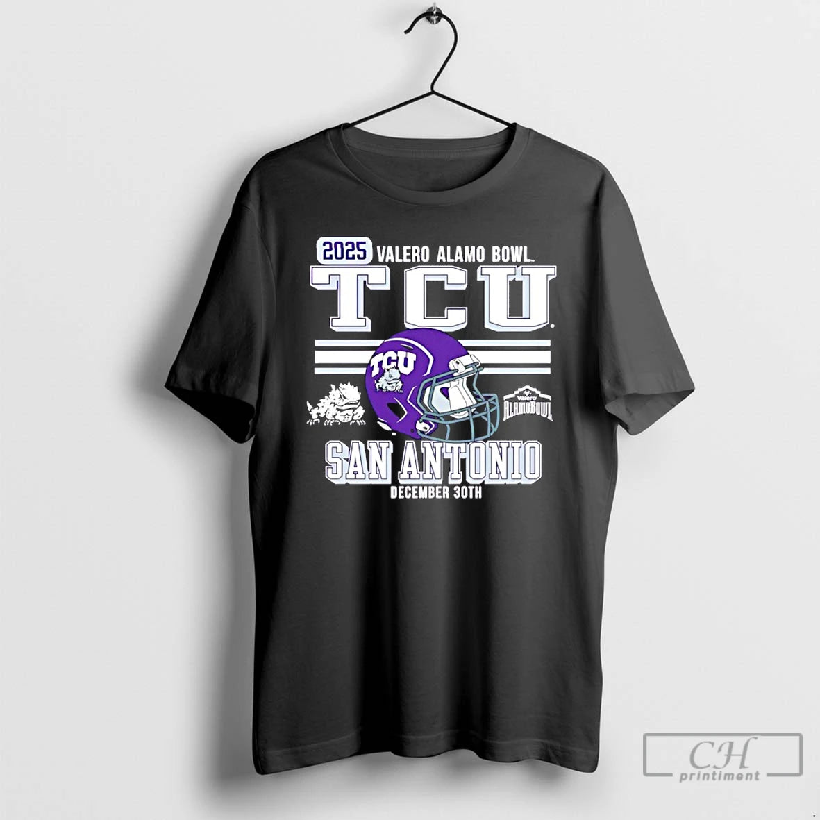 Premium Tcu San Antonio 2025 Alamo Bowl Bound Helmet T-Shirts, Hoodie, Sweatshirt | DripVista.com