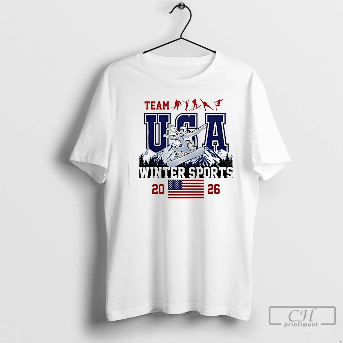 Premium Team Usa Winter Sports Olympics 2026 T-Shirts, Hoodie, Sweatshirt | DripVista.com