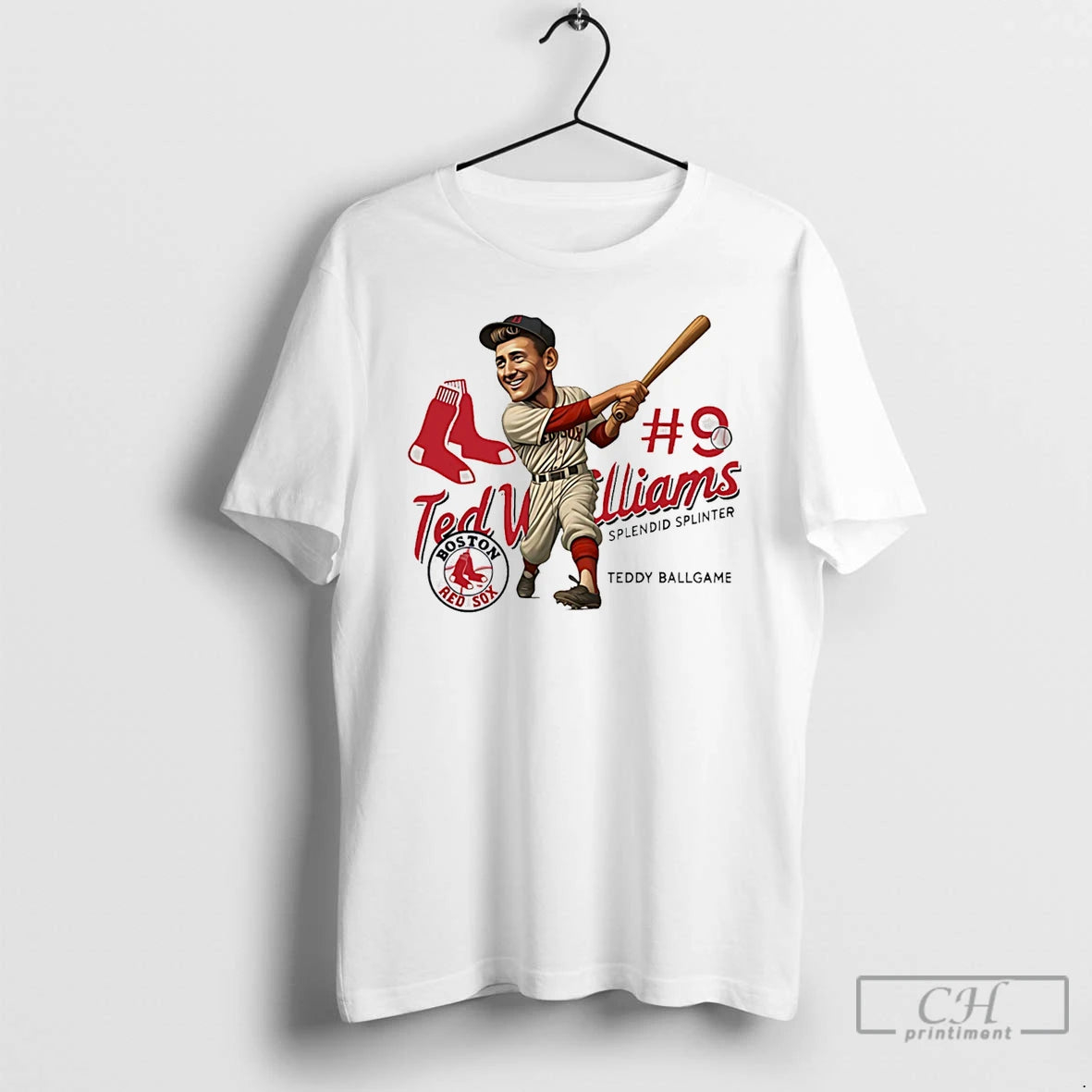Premium Ted Williams Boston Redsox Legend Caricature T-Shirts, Hoodie, Sweatshirt | DripVista.com