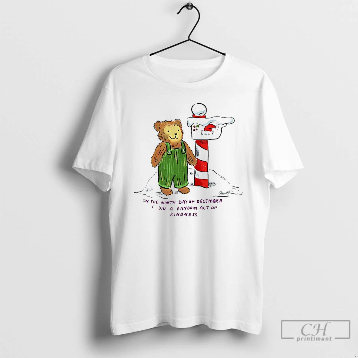 Premium Teddy Bear Brunch On The Ninth Day Of December I Did A Random Act T-Shirts, Hoodie, Sweatshirt | DripVista.com