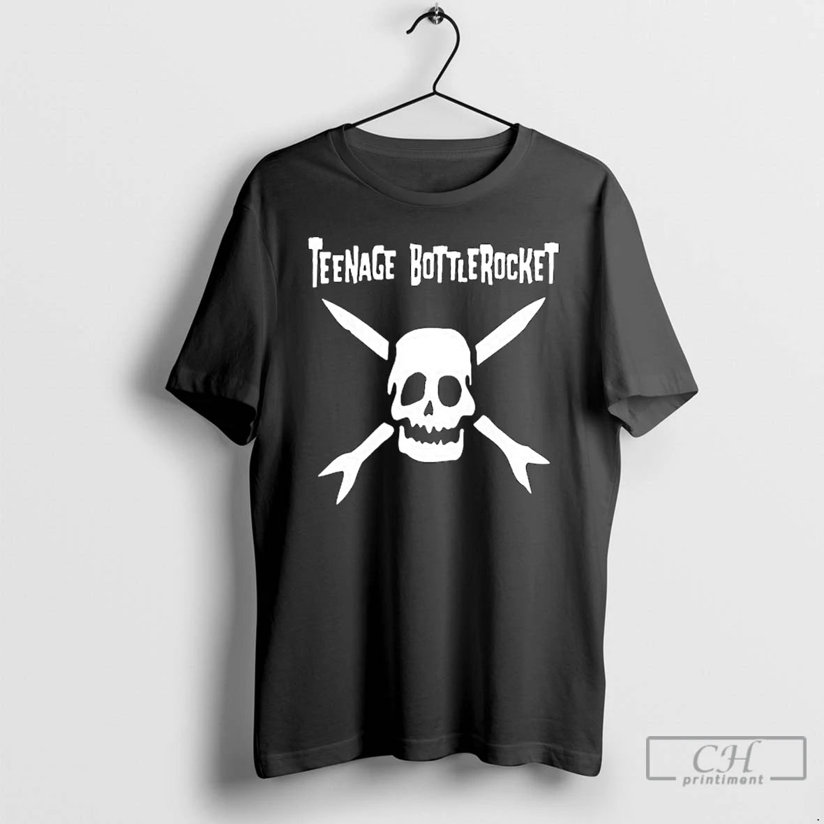 Premium Teenage Bottlerocket Skull Black Windbreaker T-Shirts, Hoodie, Sweatshirt | DripVista.com