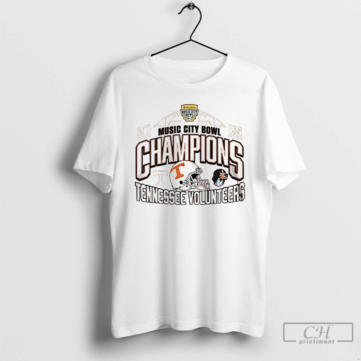Premium Tennessee Volunteers 2025 Music City Bowl Champions Helmet T-Shirts, Hoodie, Sweatshirt | DripVista.com