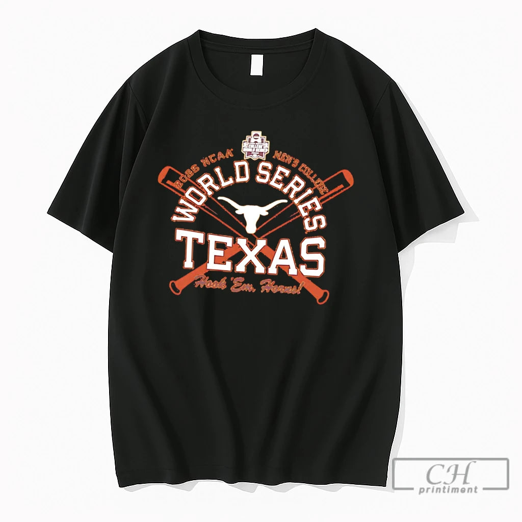 Premium Texas Longhorns Hook Em Horns 2026 Ncaa Mens College World Series Tee T Shirts