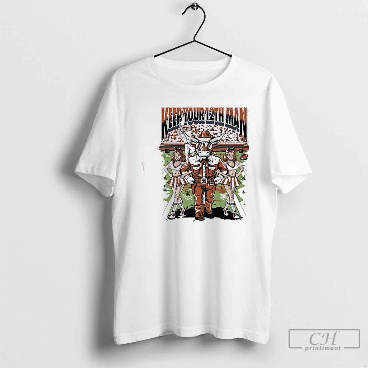 Premium Texas Longhorns Keep Your 12th Man T-Shirts, Hoodie, Sweatshirt | DripVista.com