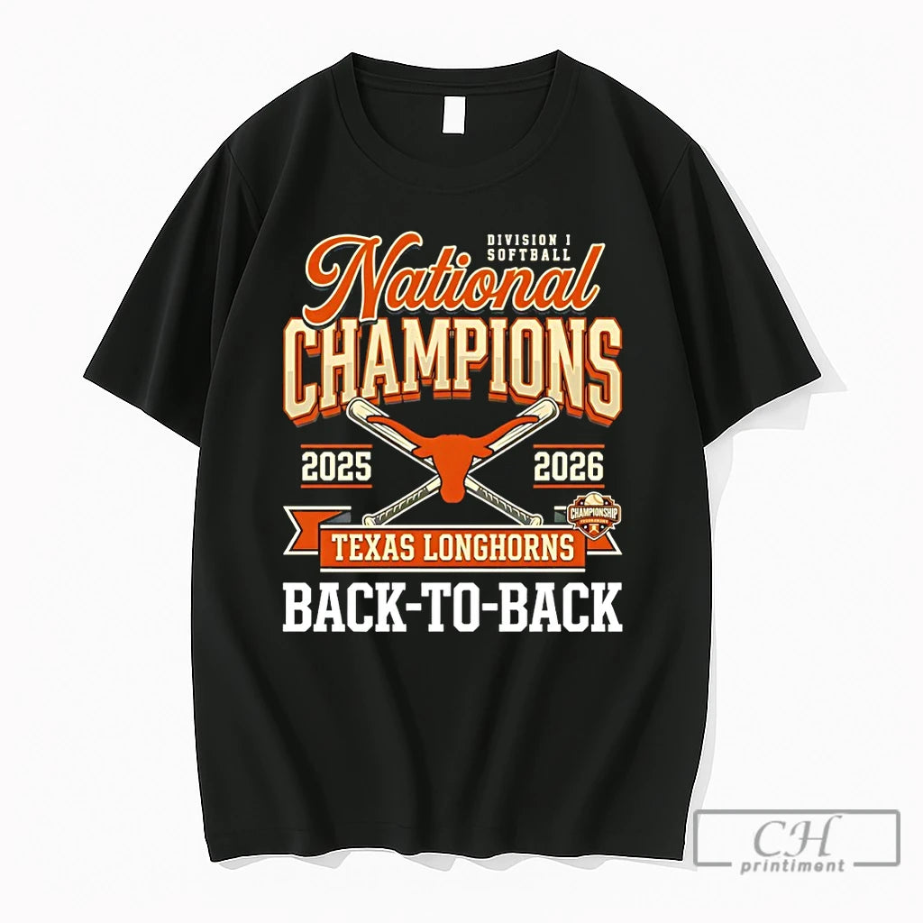 Premium Texas Longhorns National Champs Softball Back To Back 2025 2026