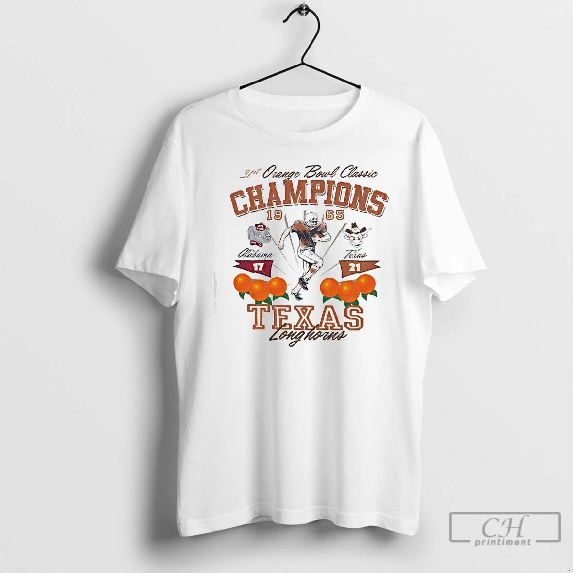 Premium Texas Longhorns Orange Bowl Classic Champions 1965 T-Shirts, Hoodie, Sweatshirt | DripVista.com
