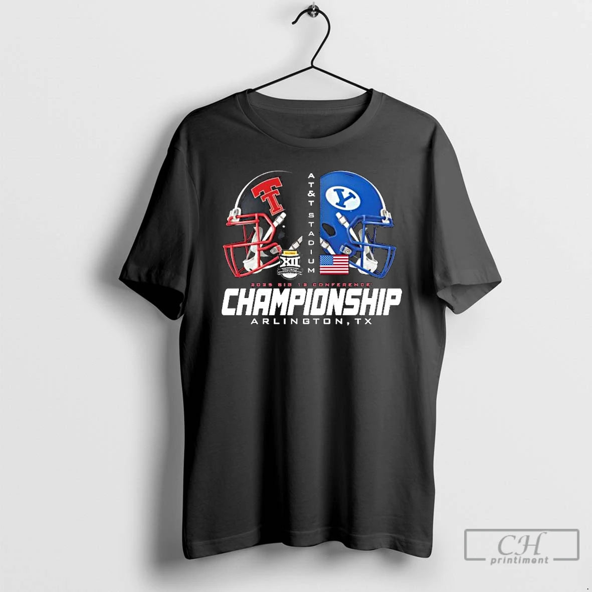 Premium Texas Tech Red Raiders Vs Byu Cougars 2025 Big 12 Conference Championship Head To T-Shirts, Hoodie, Sweatshirt