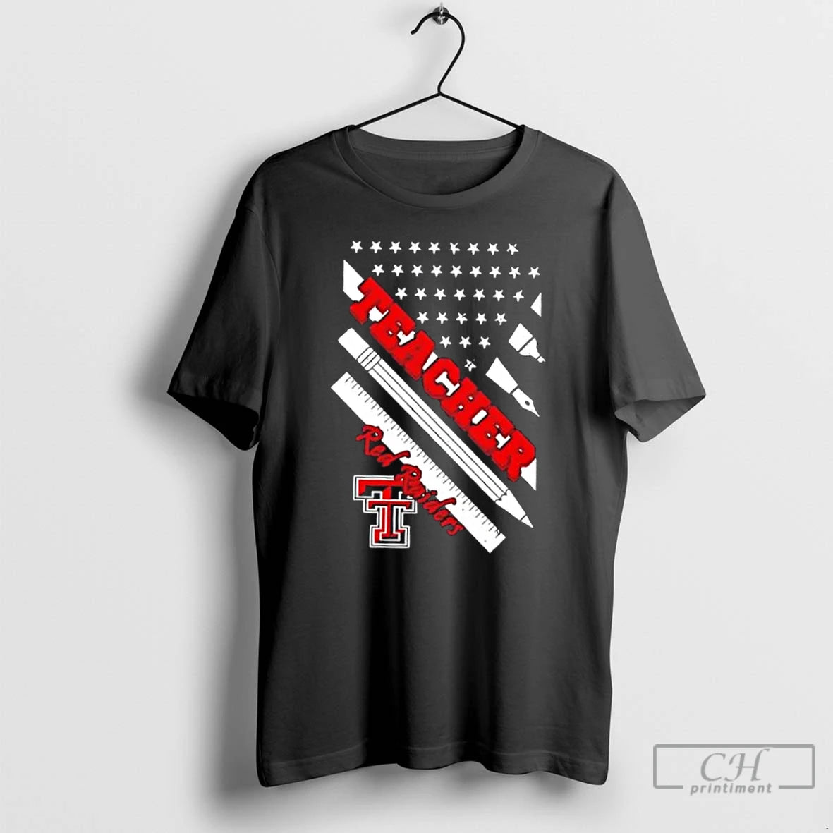 Premium Texas Tech Red Raiders X Teacher American Flag T-Shirts, Hoodie, Sweatshirt | DripVista.com