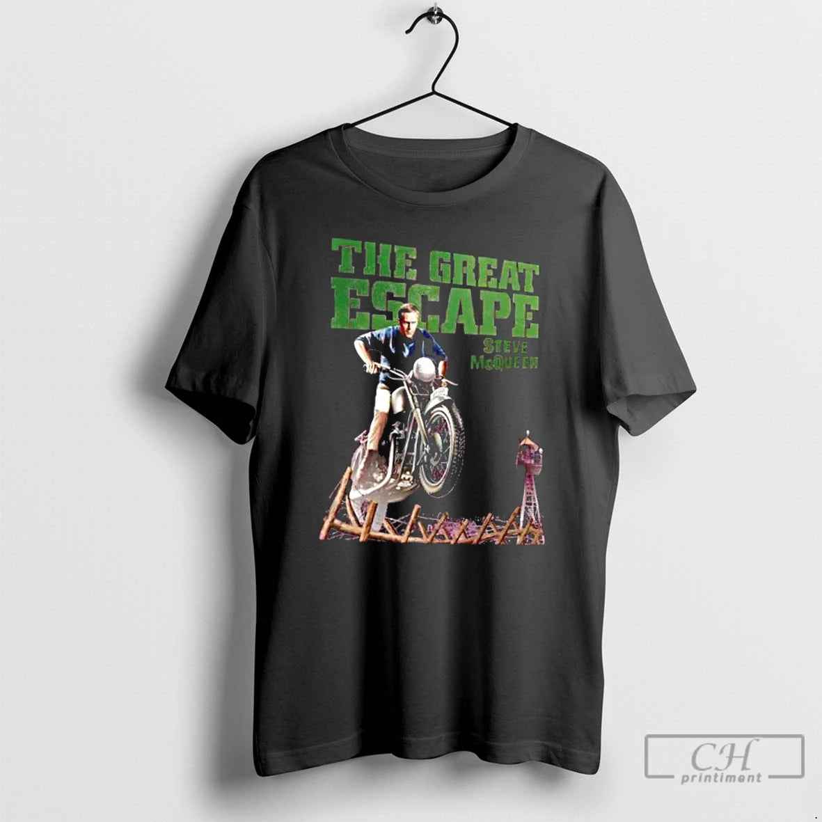 Premium The Great Escape Steve Mcqueen Motorcycle T-Shirts, Hoodie, Sweatshirt | DripVista.com