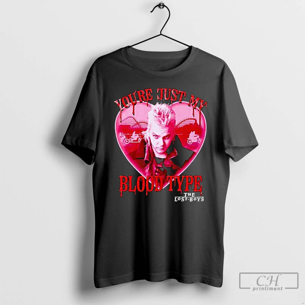 Premium The Lost Boys Blood Type Glitter Classic T-Shirts, Hoodie, Sweatshirt | DripVista.com