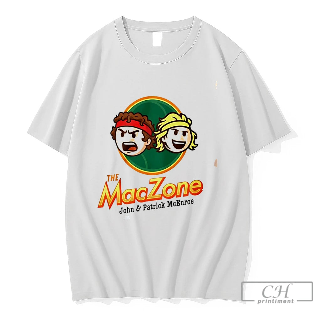 Premium The Maczone John And Patrick Mcenroe 2026 Cartoon Tee