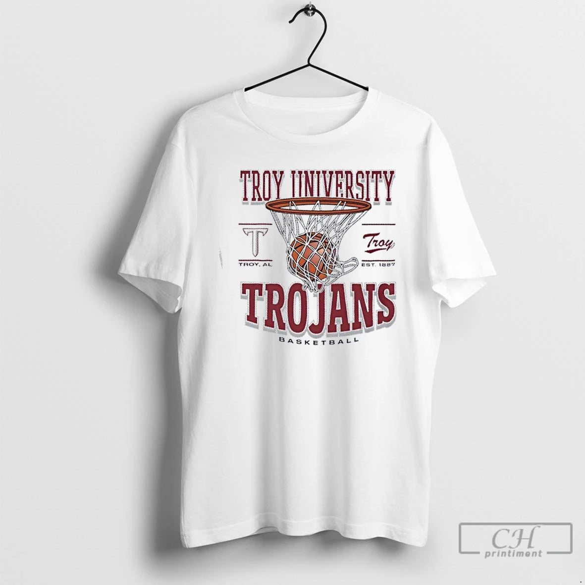 Premium Troy Trojans Basketball Game Time Troy Al Est 1887 T-Shirts, Hoodie, Sweatshirt | DripVista.com