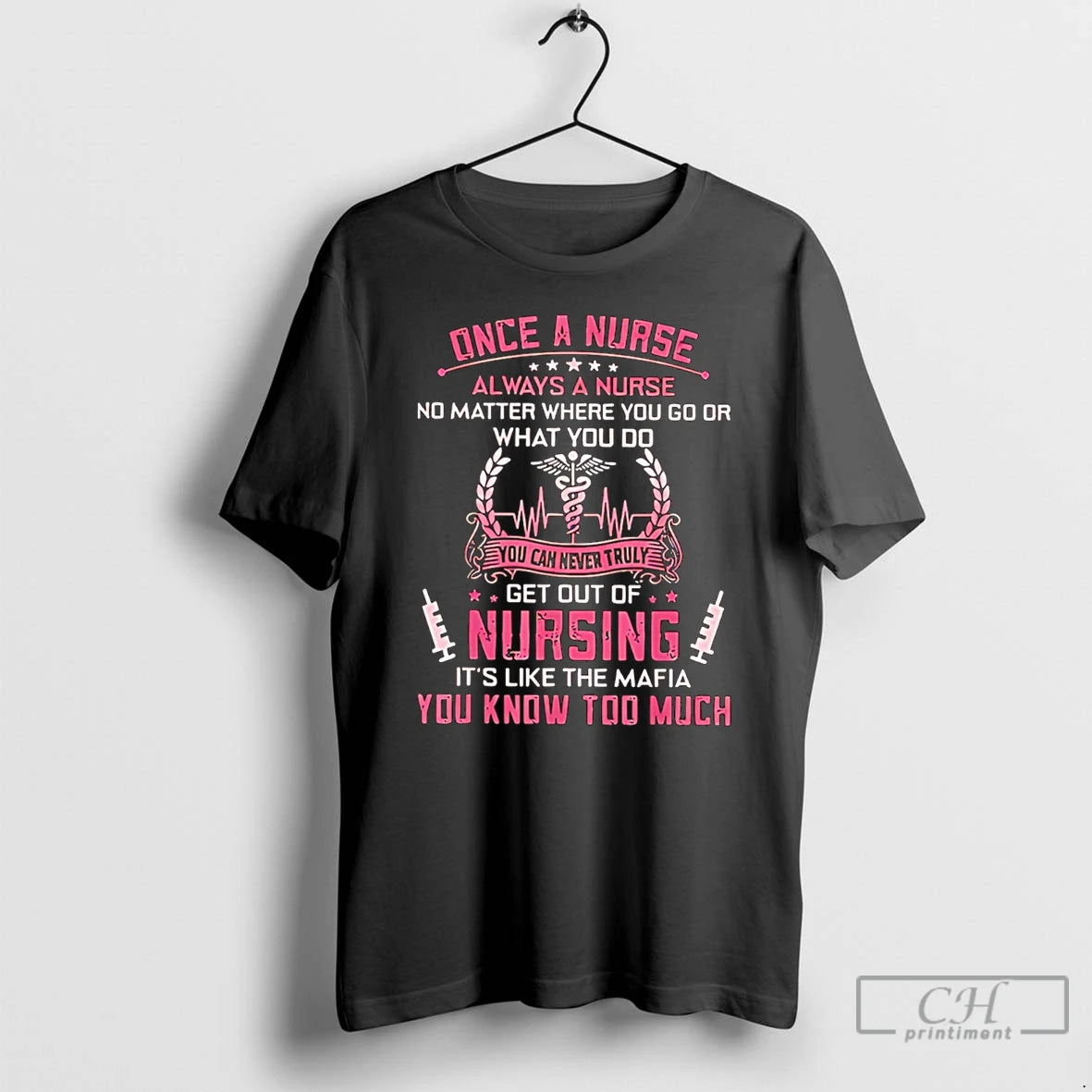 Premium Truly Get Out Of Nursing Its Like The Mafia You Know Much T Shirts Hoodie, Sweatshirt | DripVista.com