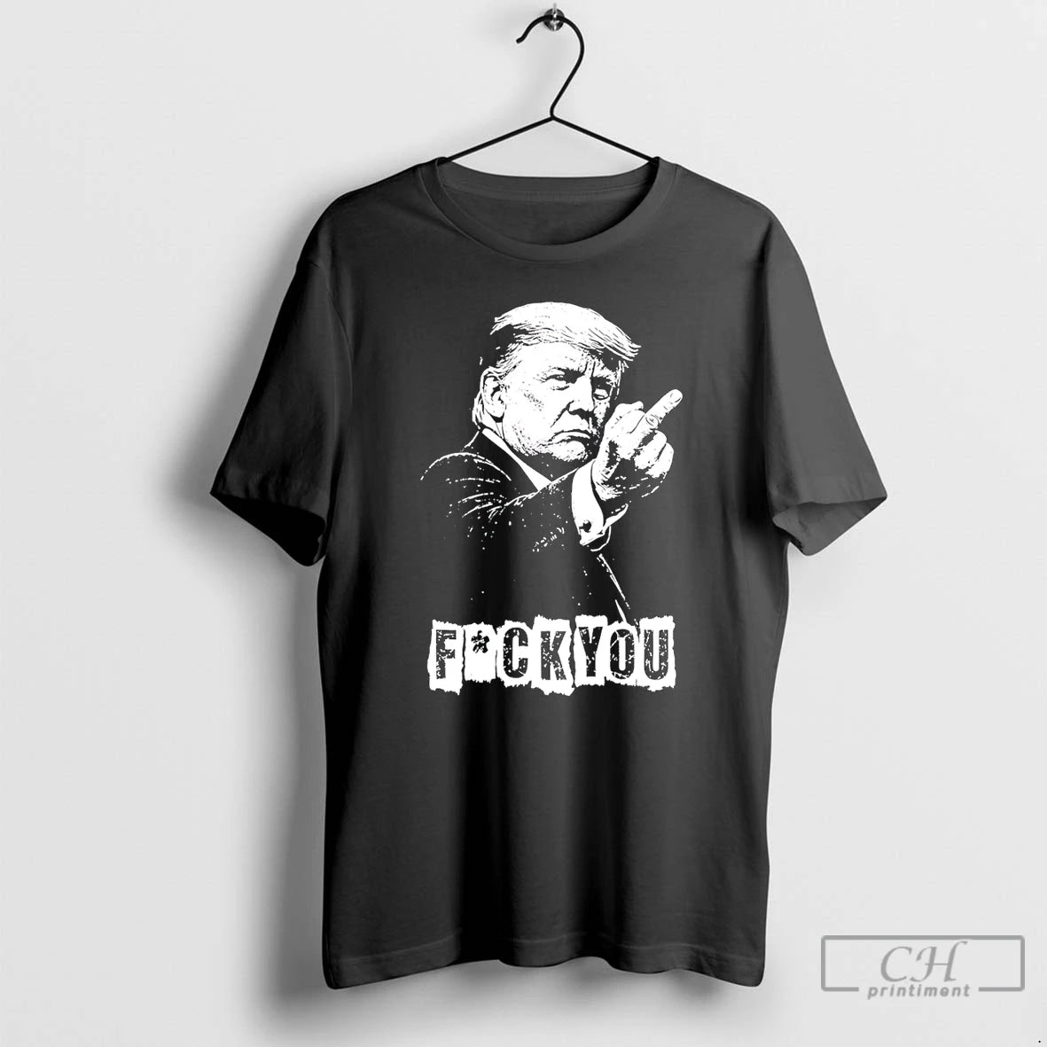 Premium Trump Middle Finger Trump Flipping The Bird T-Shirts, Hoodie, Sweatshirt | DripVista.com