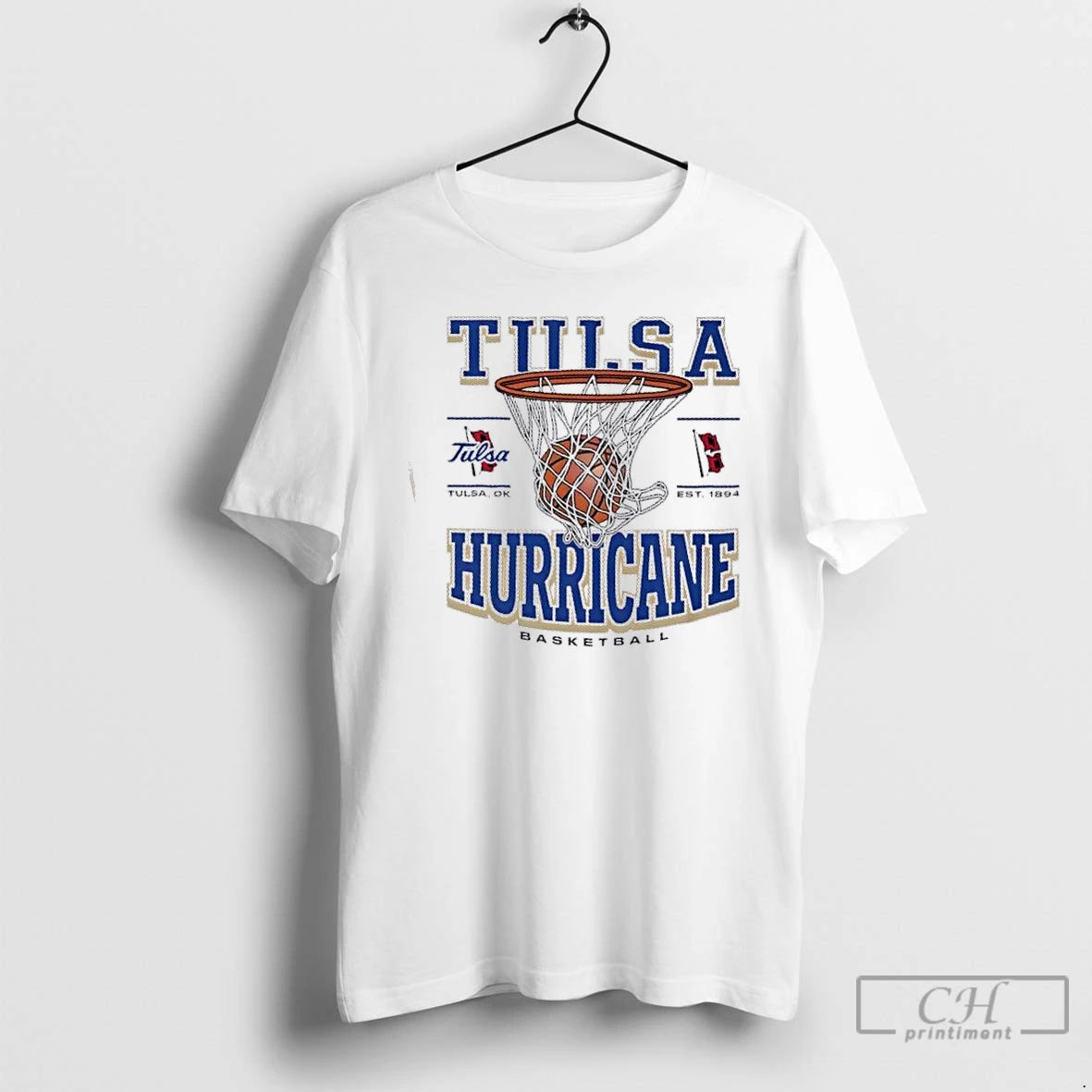 Premium Tulsa Golden Hurricane Basketball Game Time Tulsa Ok Est 1894 T-Shirts, Hoodie, Sweatshirt | DripVista.com