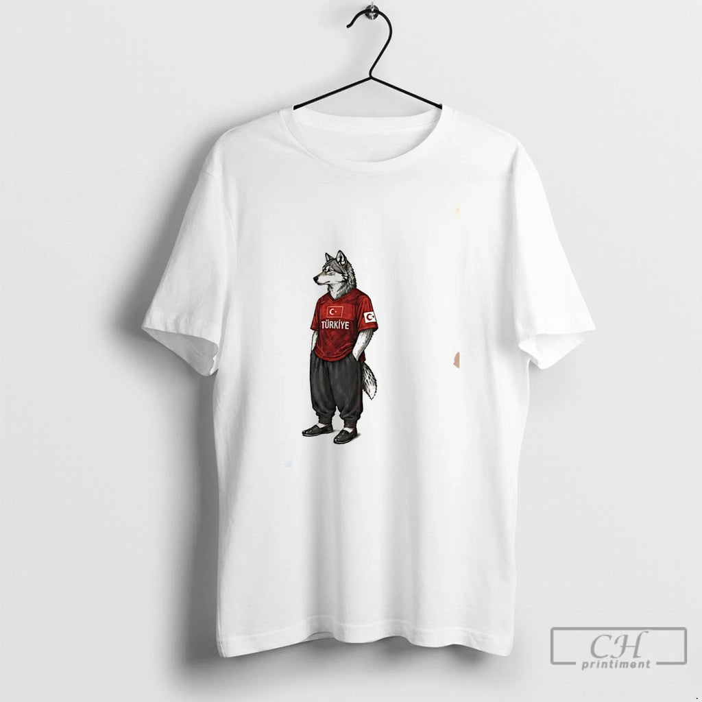 Premium Turkiye Grey Wolf World Cup 2026 Mascot Tee