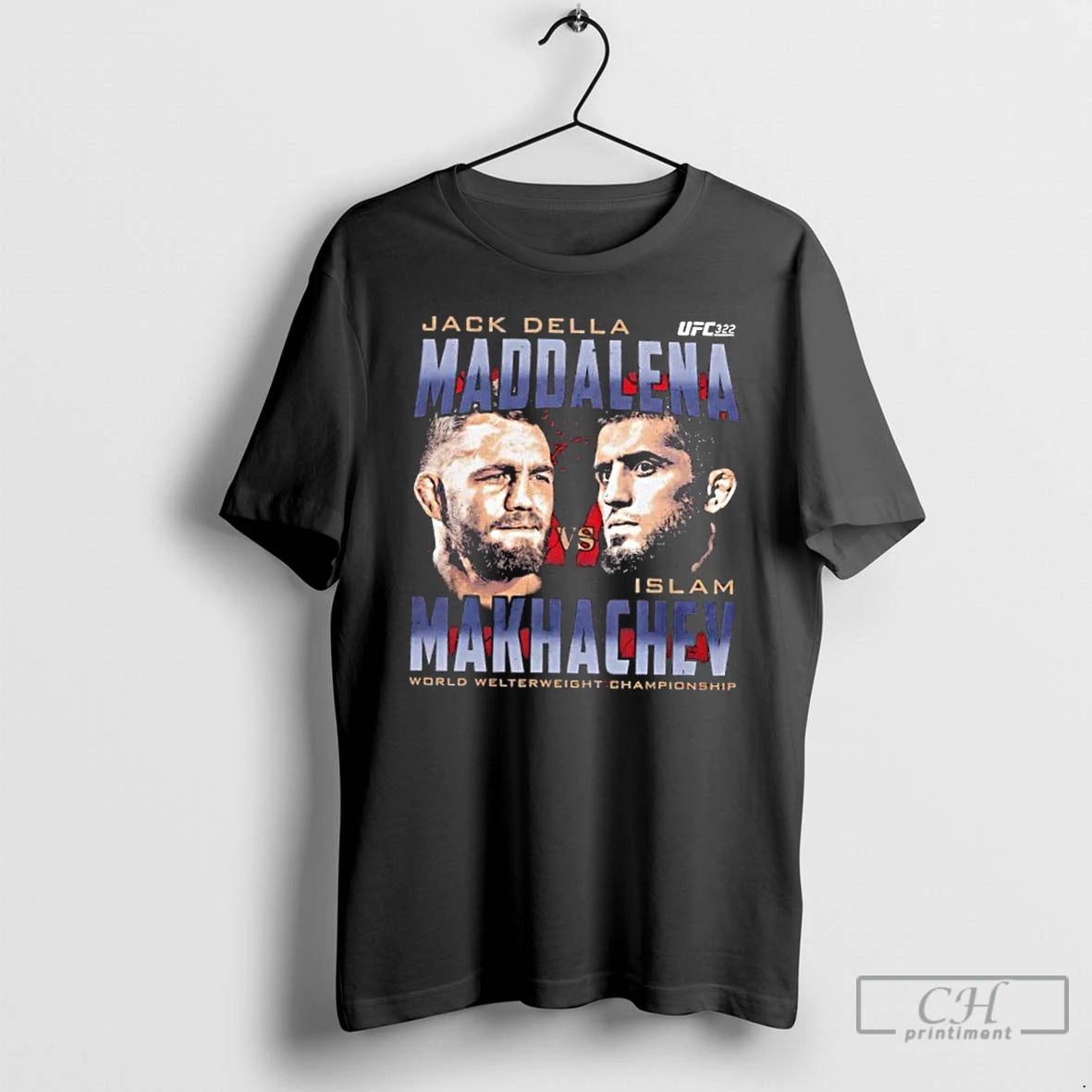 Premium Ufc 322 Della Maddalena Vs Makhachev Heads T Shirts