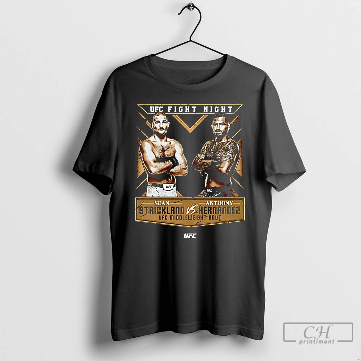 Premium Ufc Fight Night Strickland Vs Hernandez 2026 T-Shirts, Hoodie, Sweatshirt | DripVista.com