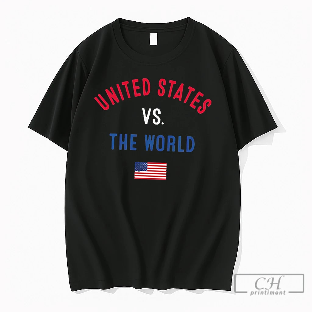 Premium Usa Vs The World 2026 Flag Tee