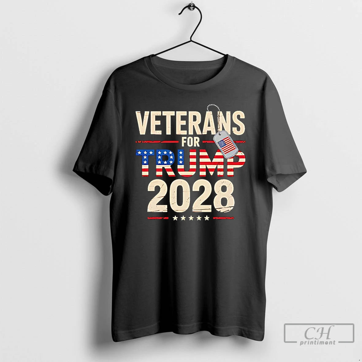 Premium Veterans For Trump 2028 T Shirts