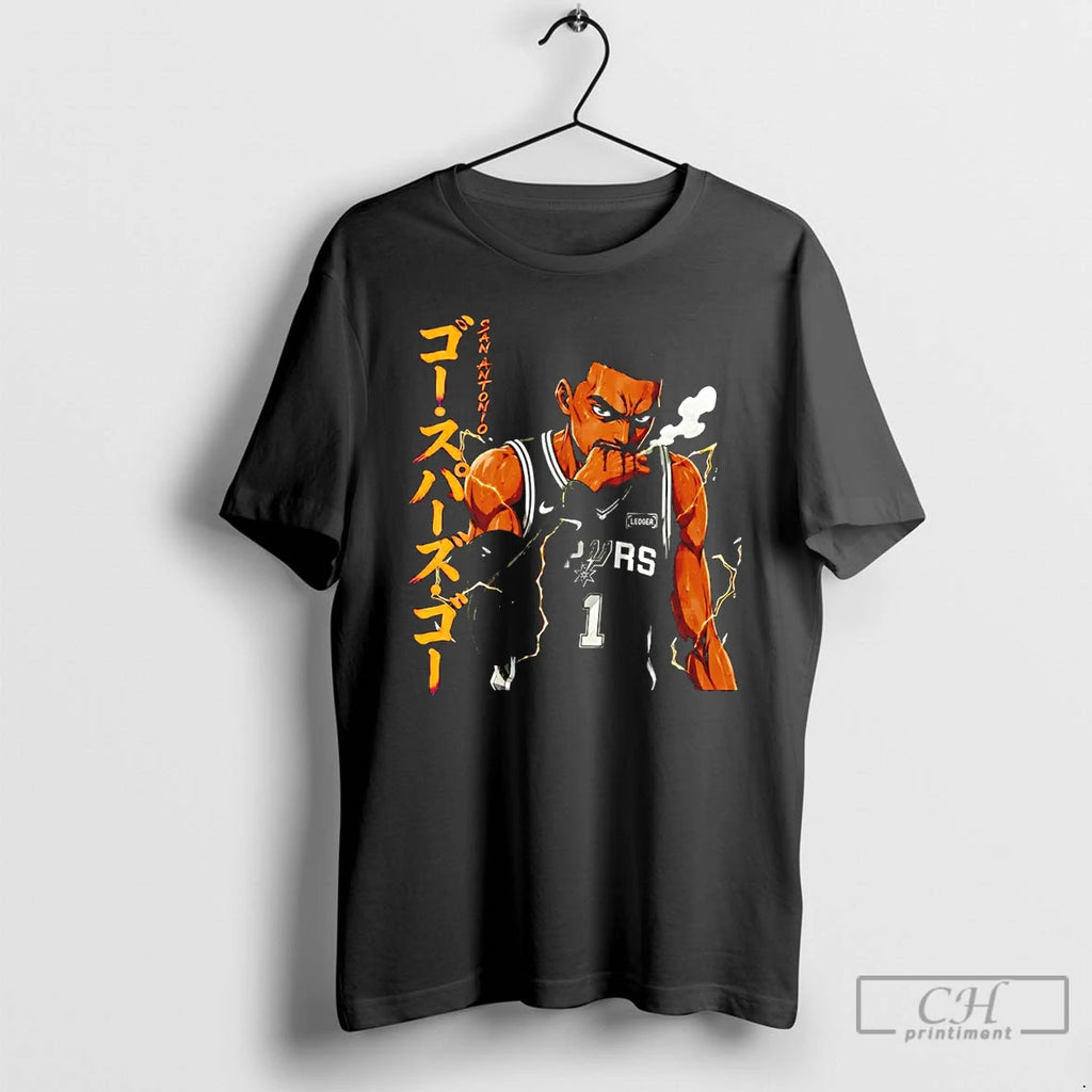 Premium Victor Wembanyama Anime Cartoon San Antonio Spurs Basketball 2026 Nba Finals T Shirts Sweater