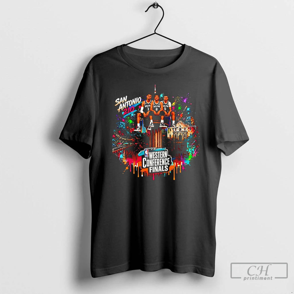 Premium Victor Wembanyama Stephon Castle San Antonio Spurs Basketball Western Conference Finals 2026 T Shirts