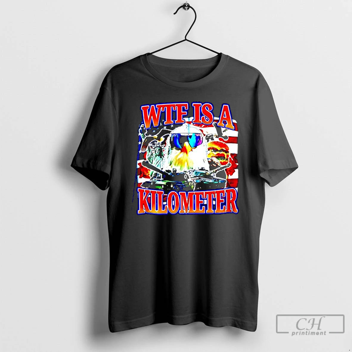 Premium Wtf Is A Kilometer Statue Of Liberty Graphic T-Shirts, Hoodie, Sweatshirt | DripVista.com