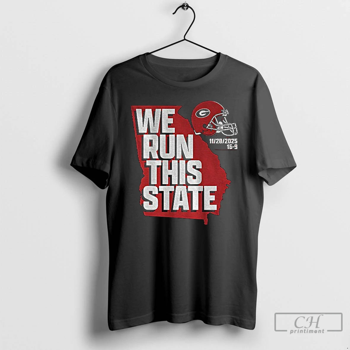Premium We Run This State 11 28 2025 Georgia Bulldogs Football Logo T Shirts Sweater Hoodie, Sweatshirt | DripVista.com