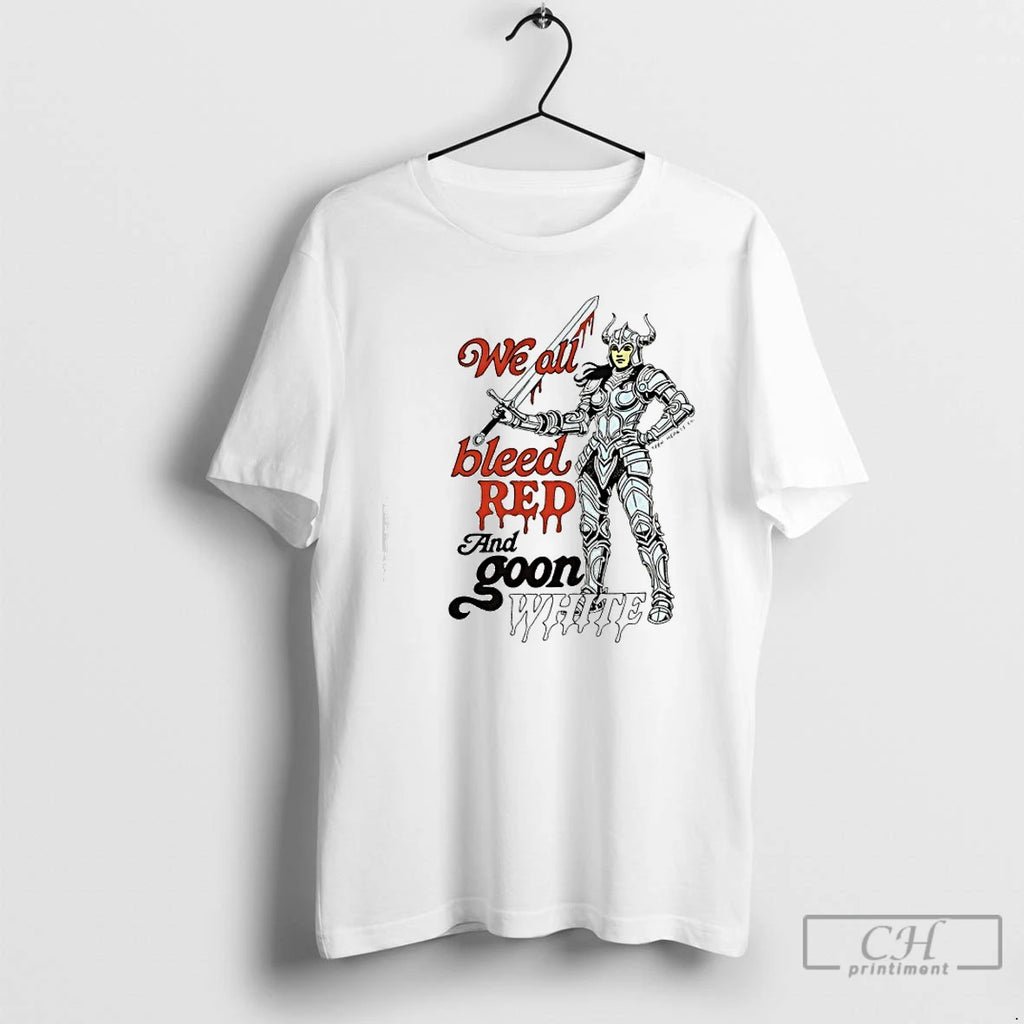 Premium We All Bleed Red And White Teen Hearts T-Shirts, Hoodie, Sweatshirt | DripVista.com