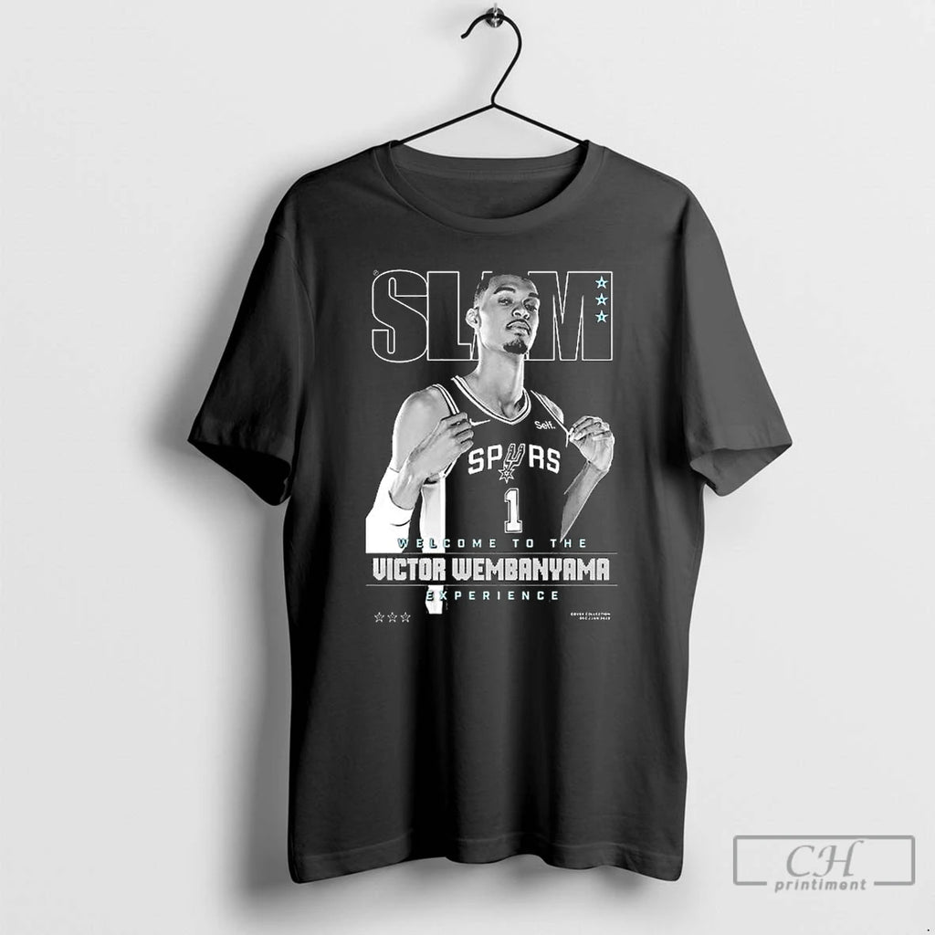 Premium Welcome To The Victor Wembanyama San Antonio Spurs Slam Cover T-Shirts, Hoodie, Sweatshirt | DripVista.com