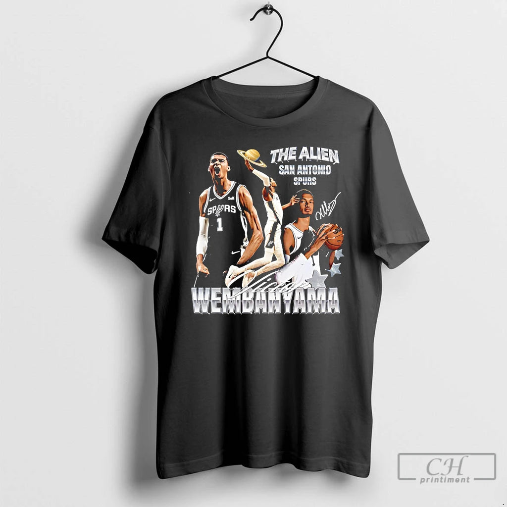 Premium Wembanyama Wemby The Alien San Antonio Spurs Graphic