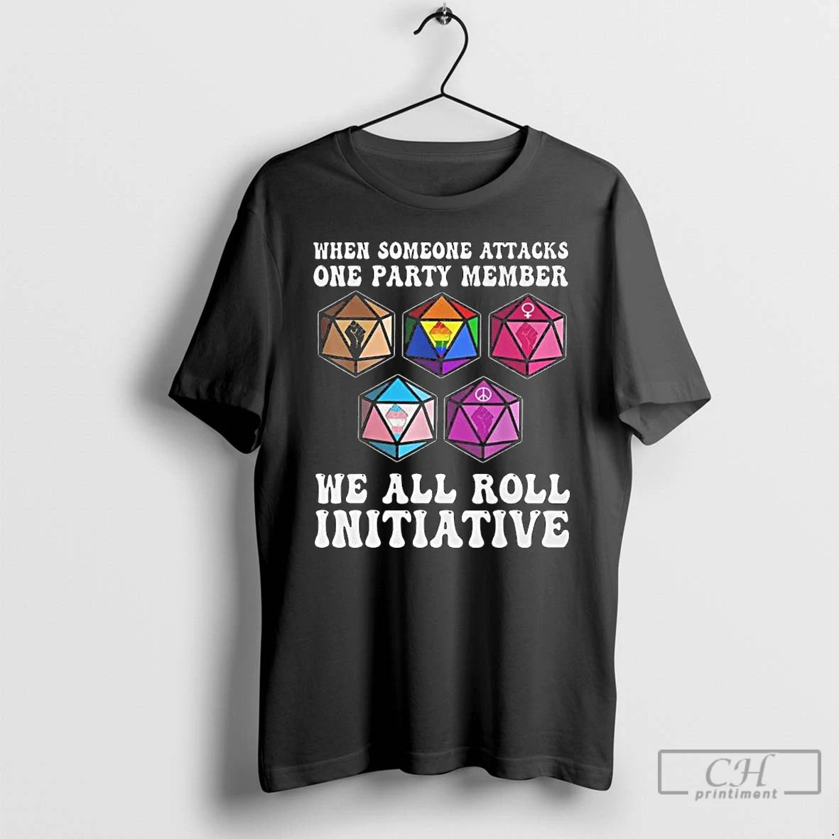 Premium When Someone Attacks One Party Member We All Roll For Initiative T Shirts Sweater Hoodie, Sweatshirt | DripVista.com