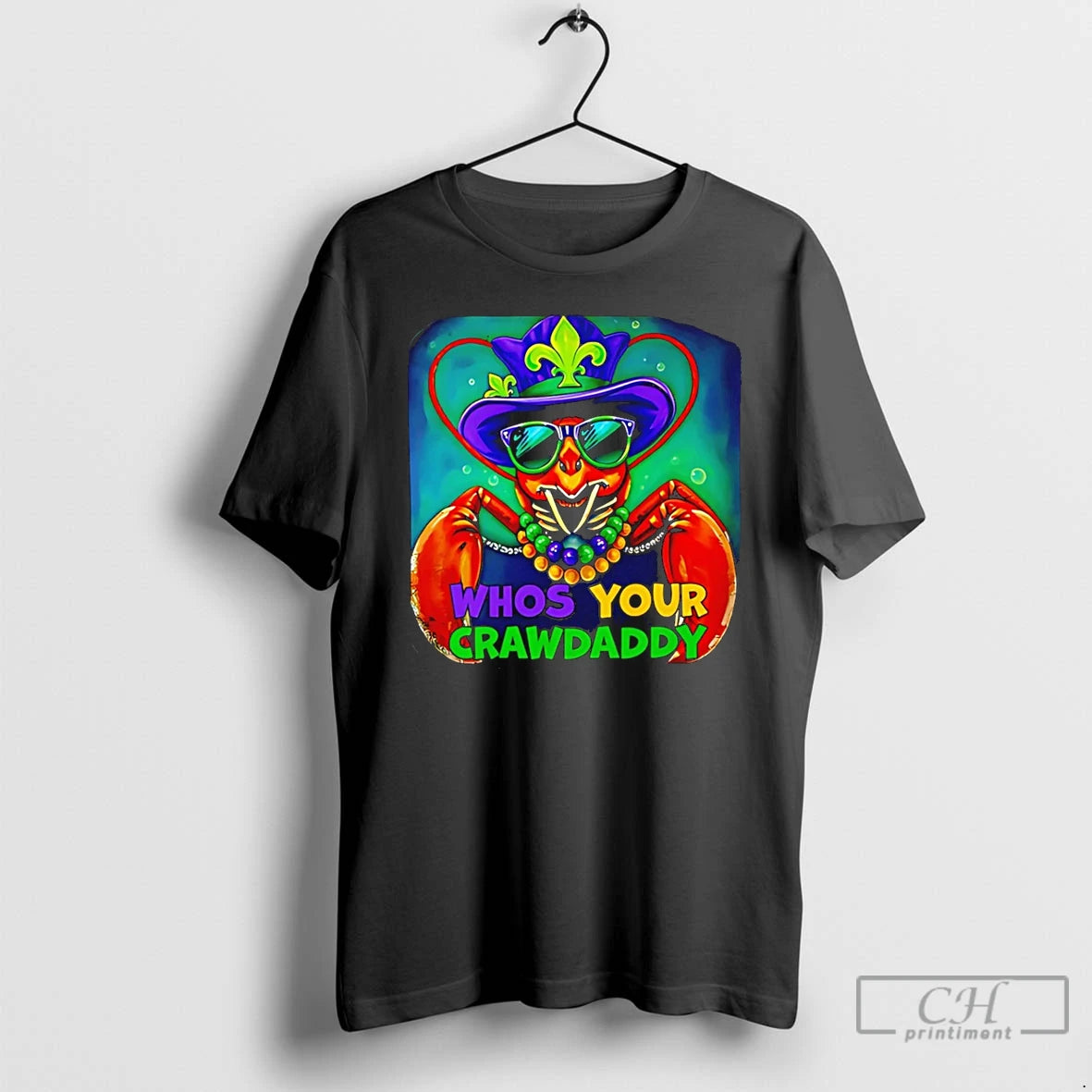 Premium Whos Your Crawdaddy Crawfish Jester Beads Mardi Gras 2026 T-Shirts, Hoodie, Sweatshirt | DripVista.com