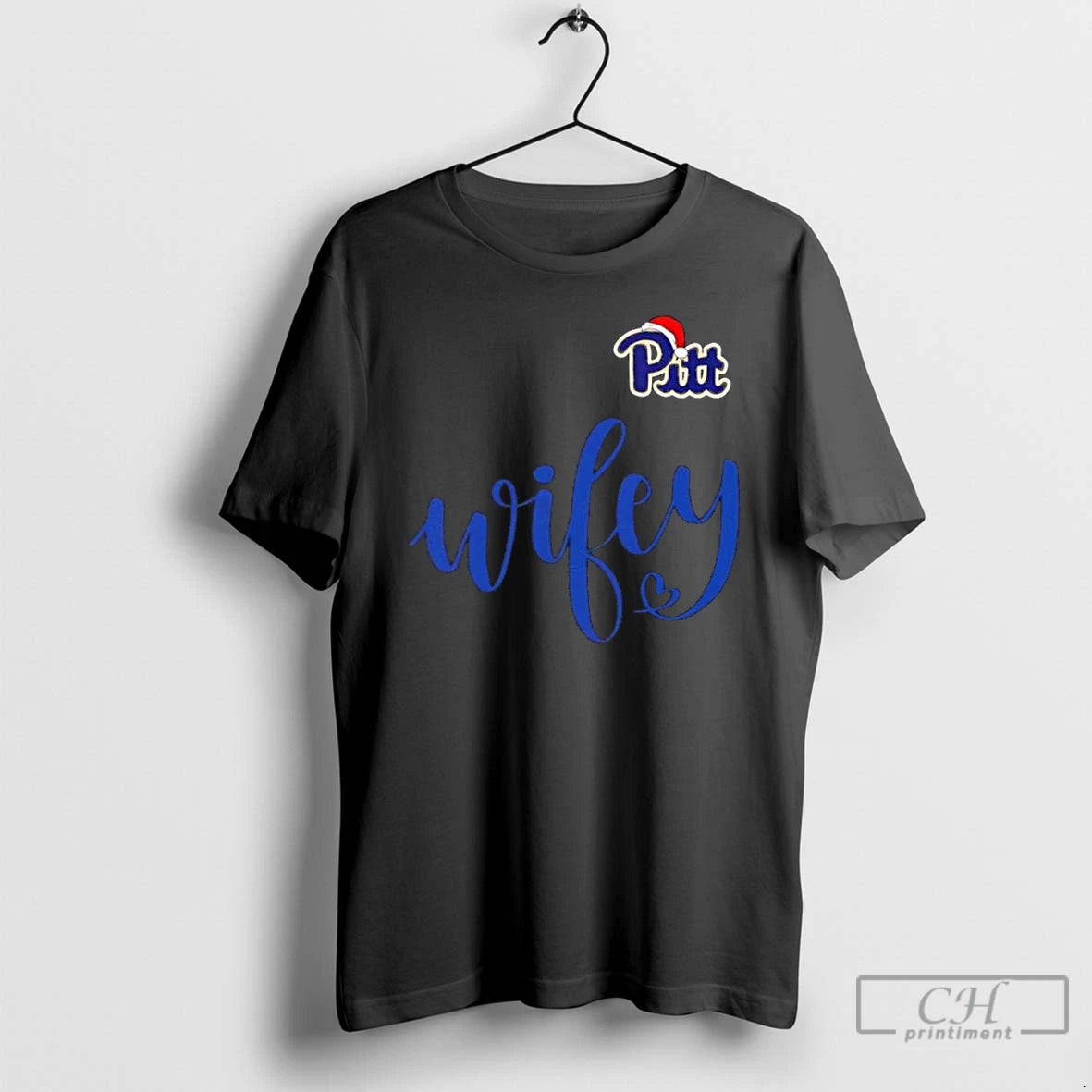 Premium Wifey Pittsburgh Panthers Santa Hat Merry Christmas T-Shirts, Hoodie, Sweatshirt | DripVista.com