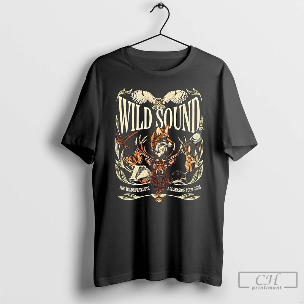 Premium Wild Sound The Wildlife Trusts All Seasons Tour 2025 T-Shirts, Hoodie, Sweatshirt | DripVista.com