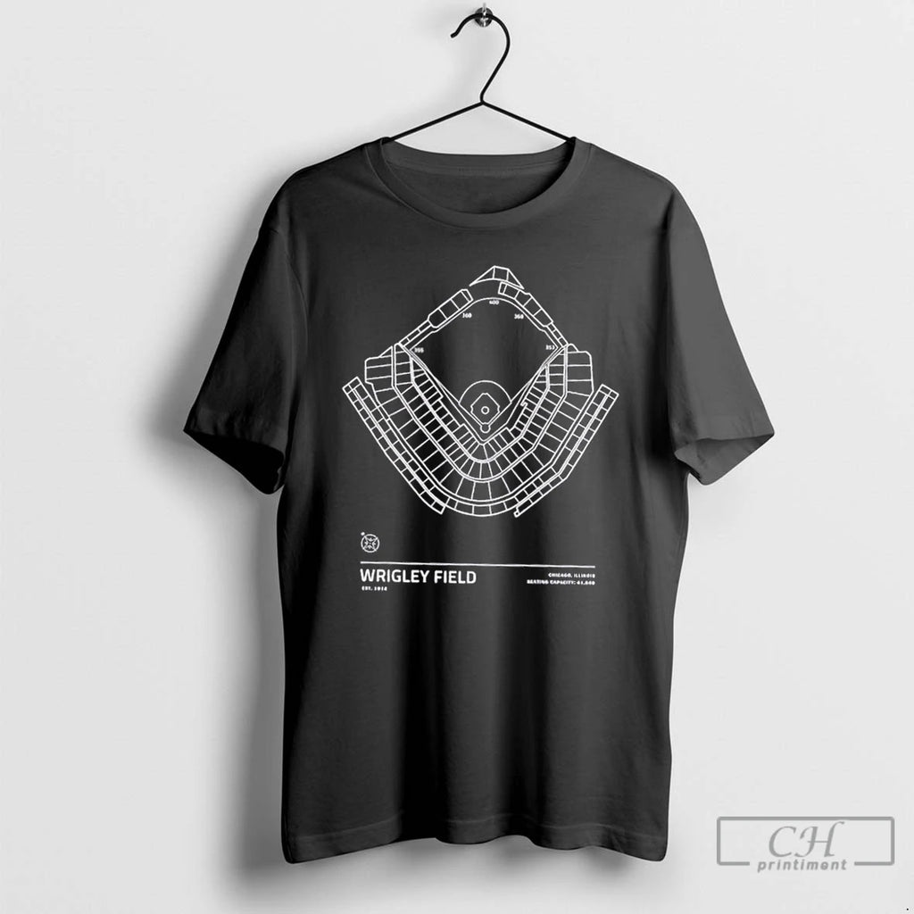Premium Wrigley Field Stadium Chicago Illinois Seating Capacity 41649 T-Shirts, Hoodie, Sweatshirt | DripVista.com