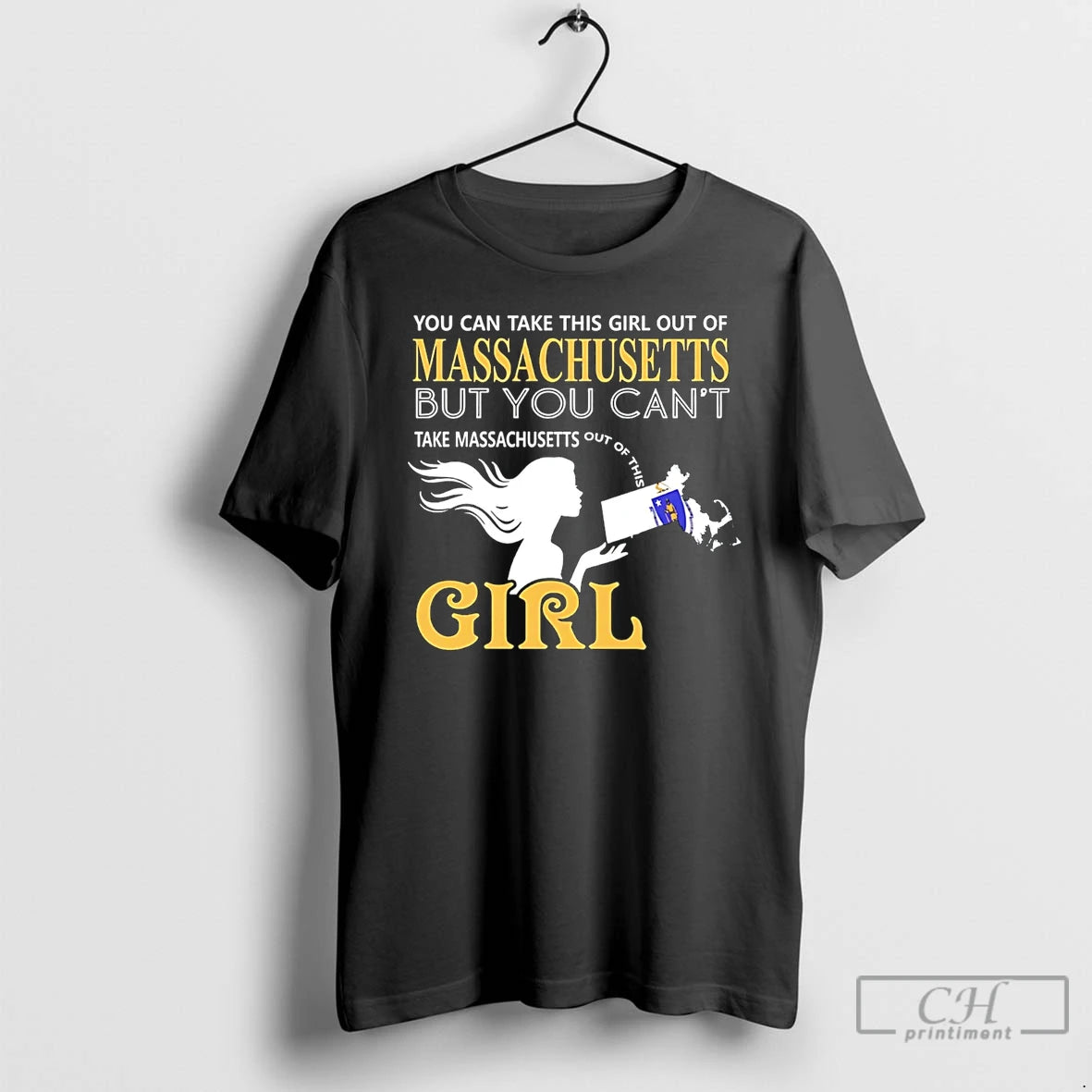 Premium You Can Take This Girl Out Of Massachusetts But You Cant T Shirts Sweater Hoodie, Sweatshirt | DripVista.com
