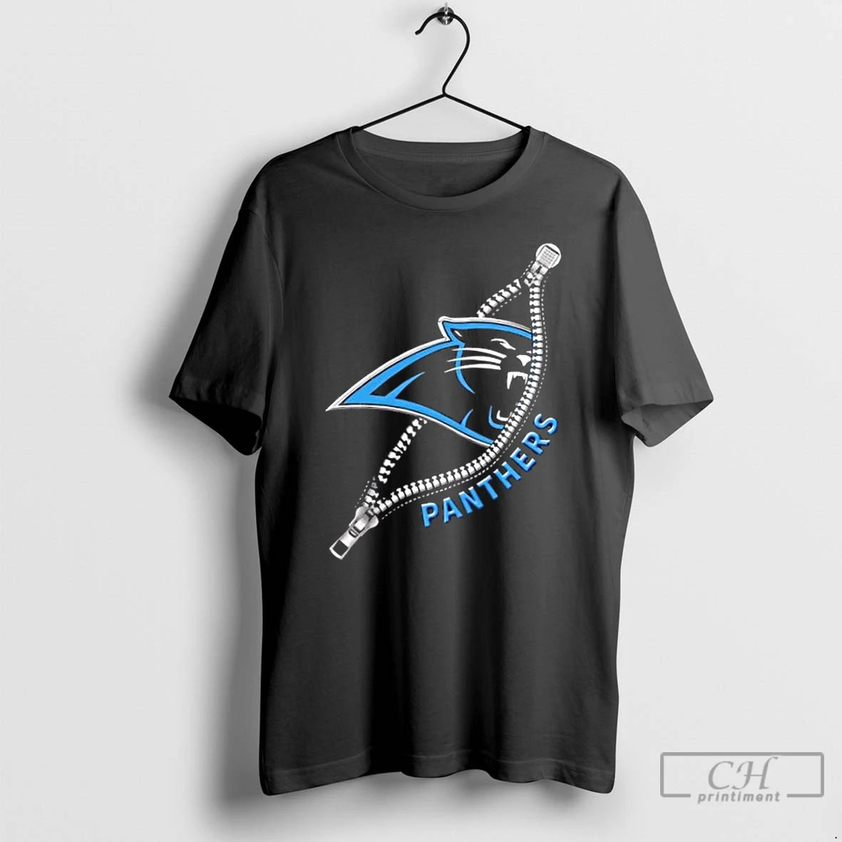 Premium Zipper X Carolina Panthers Football Logo T-Shirts, Hoodie, Sweatshirt | DripVista.com