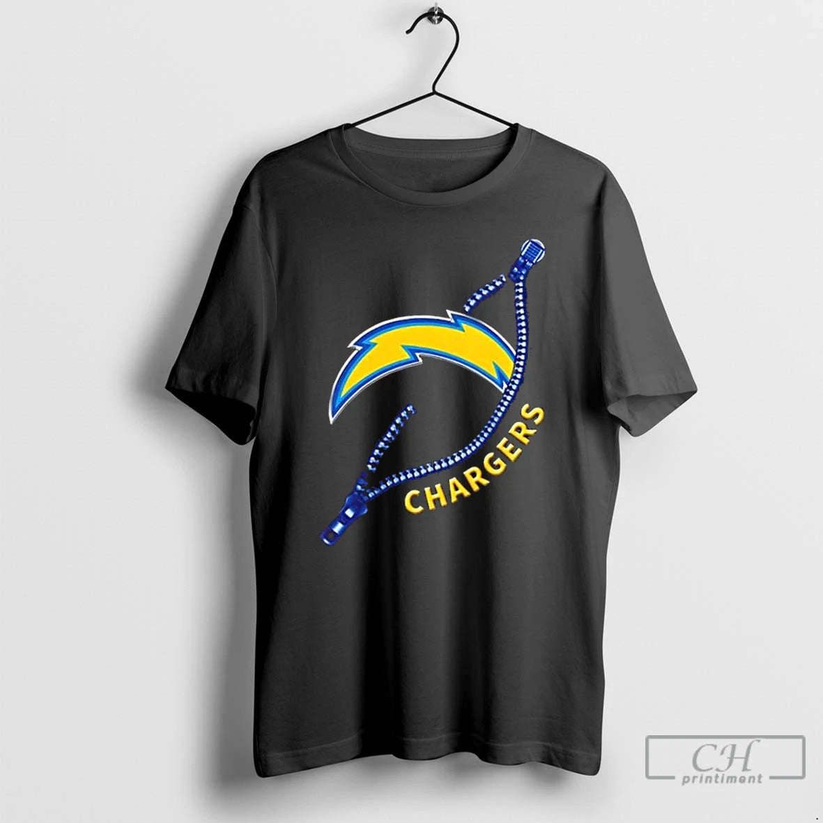 Premium Zipper X Los Angeles Chargers Football Logo T-Shirts, Hoodie, Sweatshirt | DripVista.com
