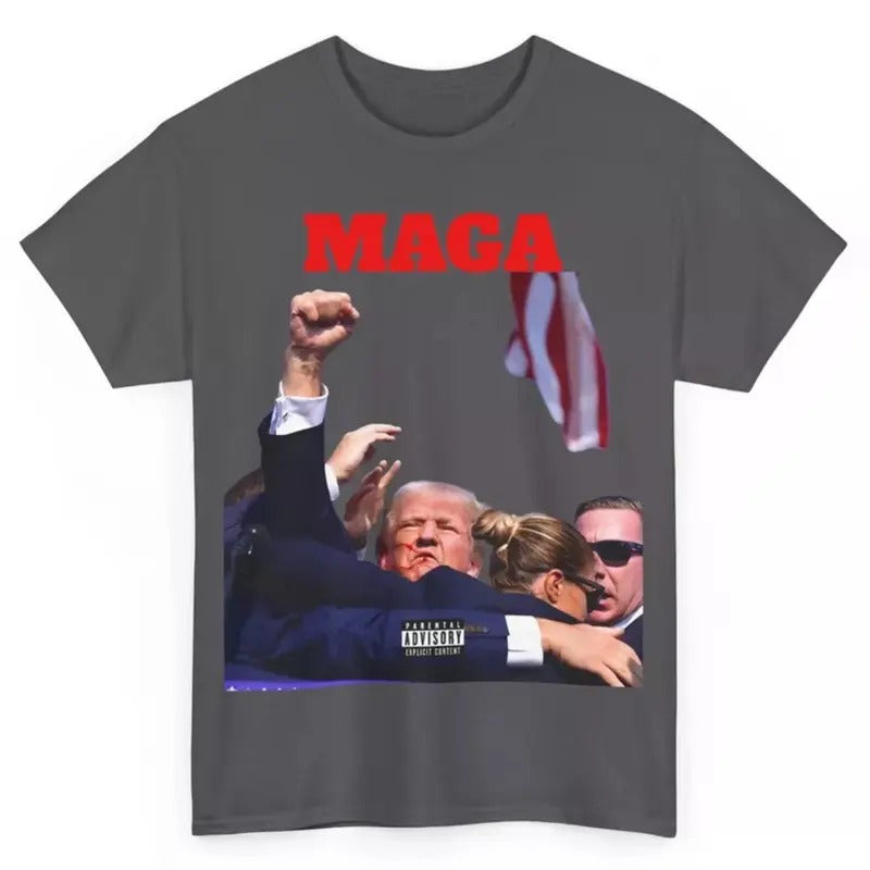 President Trump MAGA Shot Rally Pennsylvania Stand Strong Make America Great, Unisex Tshirt Hoodie, Sweatshirt