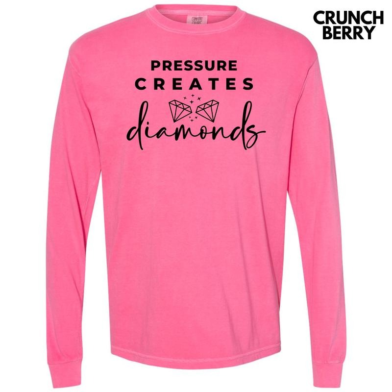 Pressure Creates Diamonds Long Sleeve Comfort Colors T-Shirt 'NLB Hoodie, Sweatshirt | DripVista.com