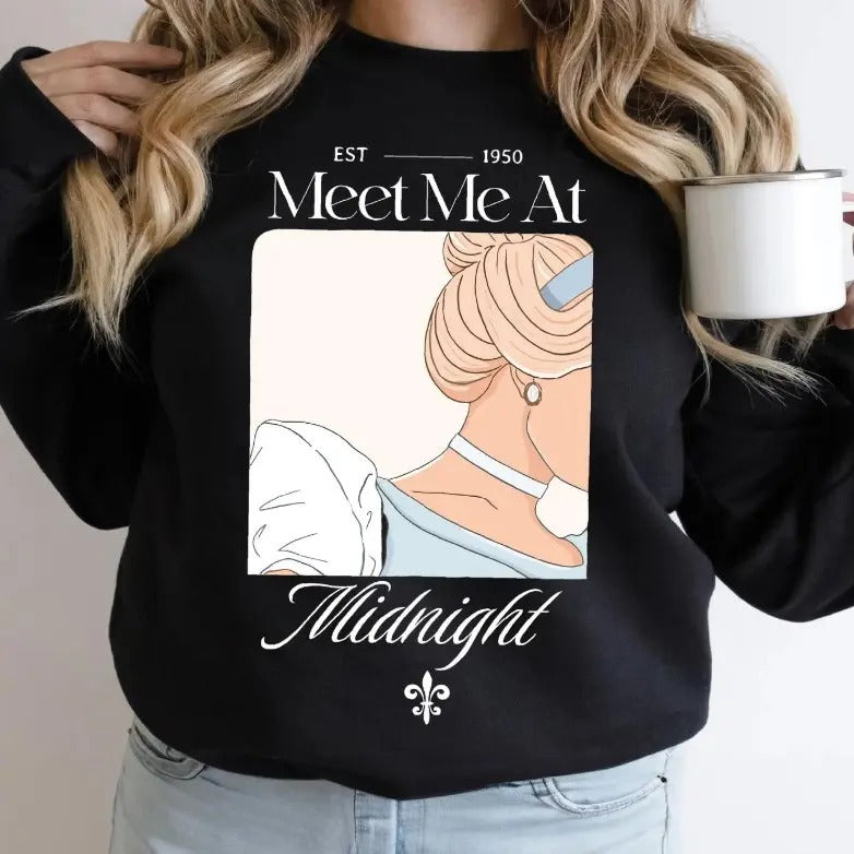 Princess Meet Me at Midnight Tshirt Sweatshirt, Princess Shirt Hoodie | DripVista.com