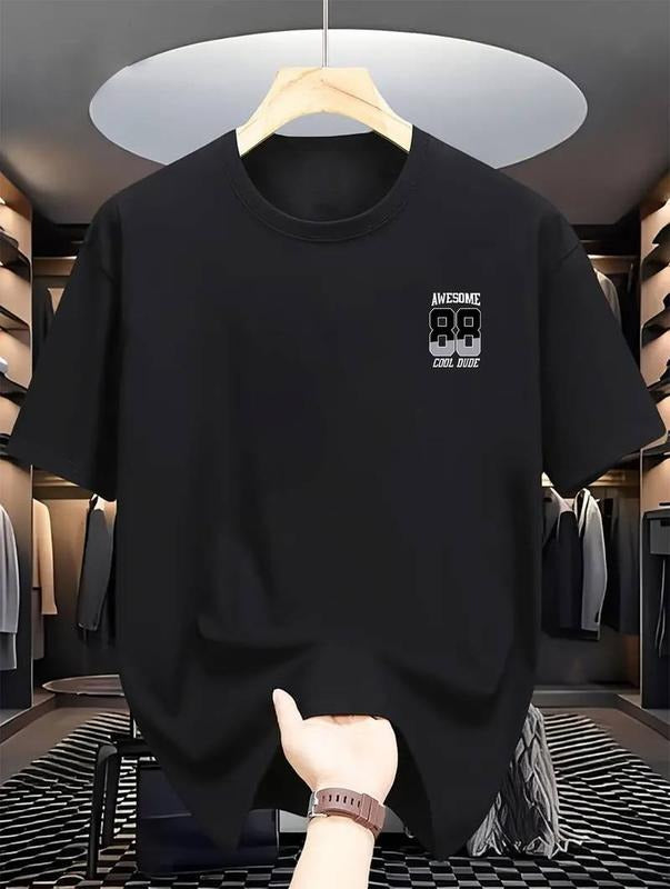 [Print Men'WB shield Casual Tee] 88 Print Men'WB shield Short Sleeve Casual T-shirt