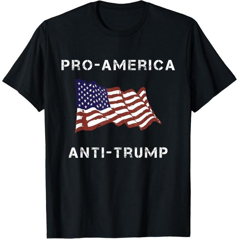 Pro-America Anti-Trump American USA Flag T-Shirt Hoodie, Sweatshirt | DripVista.com