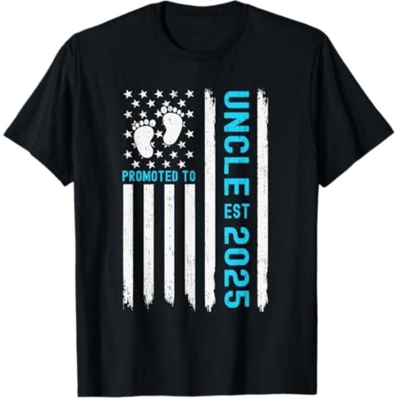 Promoted Hidden leaf ninja Uncle Est. 2025 USA American Flag Baby New Uncle T-Shirt Hoodie, Sweatshirt | DripVista.com