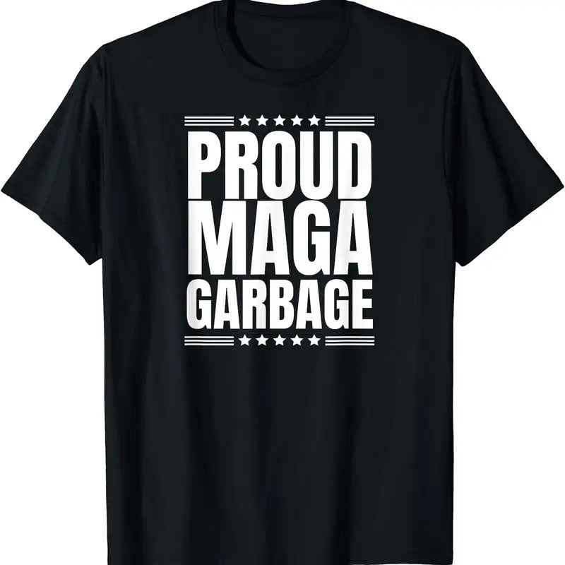 Proud MAGA Garbage Trump Supporter T-Shirt Hoodie, Sweatshirt | DripVista.com