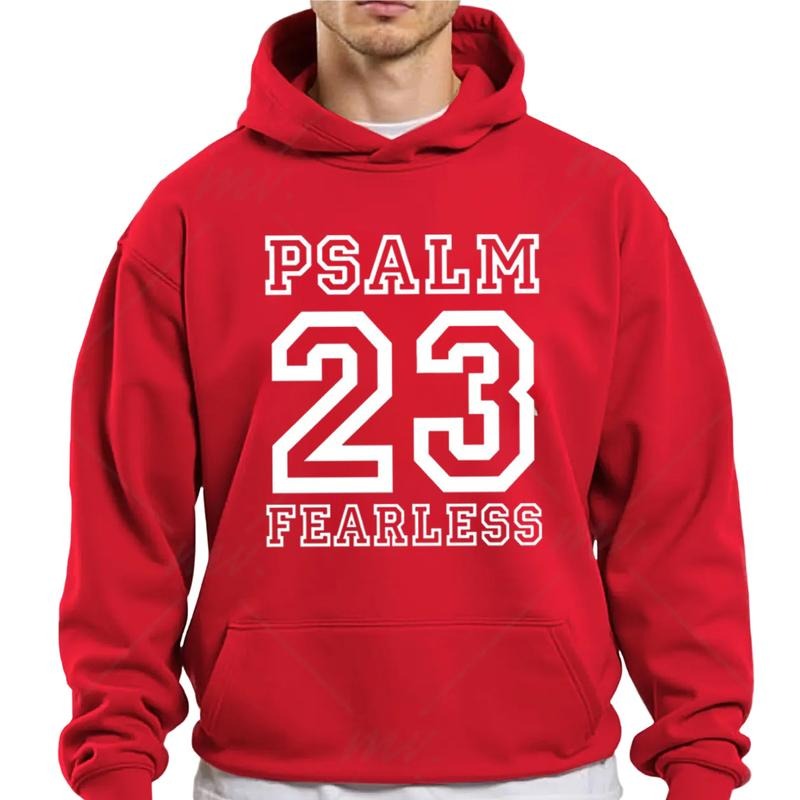 Psalm 23 Hoodie FOG Bible Verse Christian Apparel, Faith Hoodie for Men Women Unisex, Religious Prayer Gift