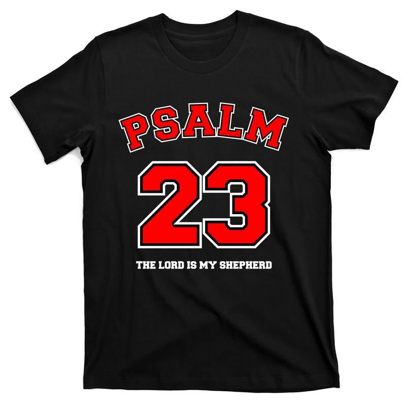 Psalm 23 The Lord Is My Shepherd Bible Verse Christian Jesus Faith Jersey T-Shirt Hoodie, Sweatshirt | DripVista.com