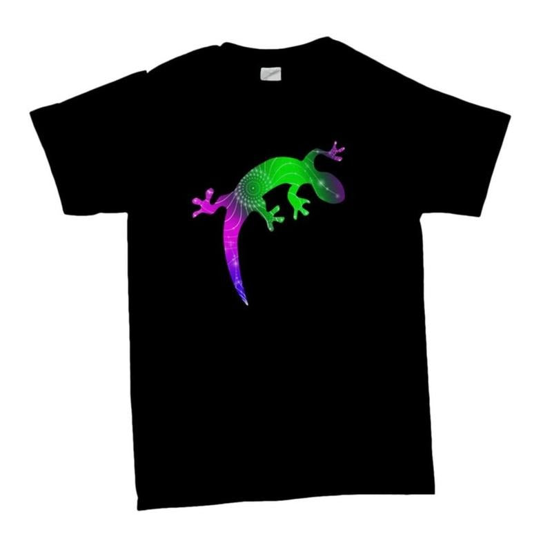 Psychedelic Lizard T-Shirt, Ideal Gift For Lizard Lovers made in usa Hoodie, Sweatshirt | DripVista.com
