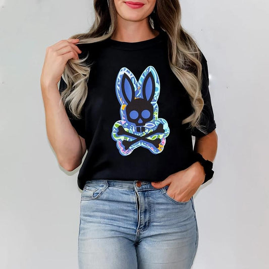 Psyyycho Clifton Bunny Y2k Clothing T-Shirt Graphic Tee Vintage Merch for Men Women Unisex Top Streetwear